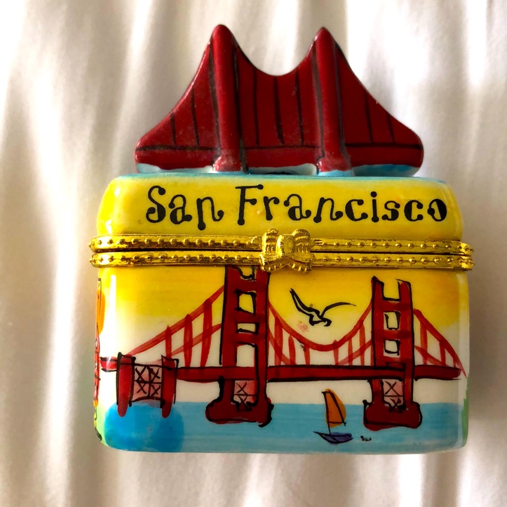 COPY - San Francisco beautifully painted keepsake box